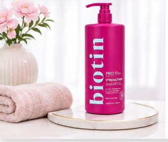BIOTIN Pro Strengthening Shampoo, fortifies damaged strands and promotes strong healthy looking hair (All hair types) image 3