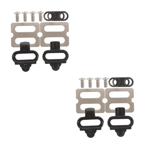 SUPVOX 2 Sets Bike Cleats Cycling Mountain Bike Lock Step Lock Plate Self-Locking Cleats Accessories for Efficient Pedaling