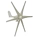 Produktbild QWERTOUY 4000W 12V / 24V / 48V 6 Blades Wind Turbines Generator Weiß Black Blade Option mit Wind-Laderegler Fit für Haus oder Camping,A,24V