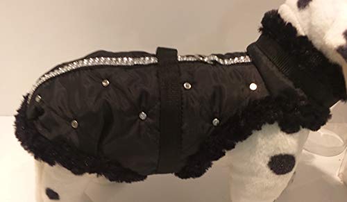 MASI Dogsdesign Cappotto invernale nero trapuntato...