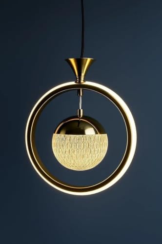 Image of Lyse Decor led Hanging Lights for Living Room /Bedroom Ceiling, Hanging Lamps for Home Decoration, Pendant Lights for Ceiling /Dining Area /Kitchen Island (HL60 1P)