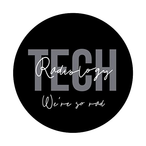 Radiology Tech Week Funny Rad Technician Team We're So Rad PopSockets Swappable PopGrip, Black - Image 3