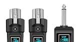 Drahtloses XLR Mikrofon Sender Empfänger, 2.4GHz 1 zu 2 UHF Kabelloses Sender/Empfänger für...