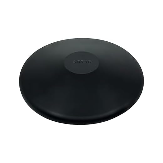 Champion Sports Rubber Practice Discus, 1.0 kg , Black