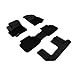 3D MAXpider Custom Fit KAGU Floor Mat (BLACK) for 2012-2020 DODGE JOURNEY - 1ST ROW 2ND ROW 3RD ROW