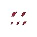 Arkansas Razorbacks 4-Pack Temporary Nail Tattoos