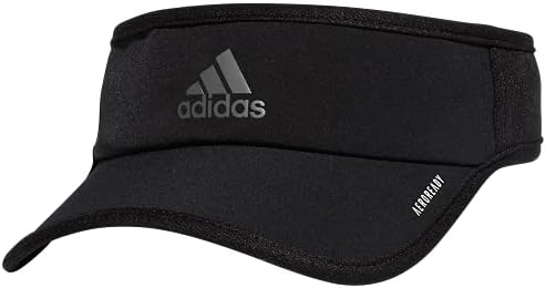 adidas Women's Superlite 2 Athletic Sport Performance Adjustable Fit Visor, Black, One Size