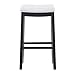 Linon , 30-Inch, White Claridge Patches Bar Stool, 32