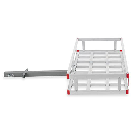 Rockland Universal Aluminum Cargo Carrier Rack Fits Suvs, Trucks, Cars, And Rvs With 2 X 2 Inch Receiver Hitches, 31 X 49 Inches, 500 Pound Capacity #TOP1