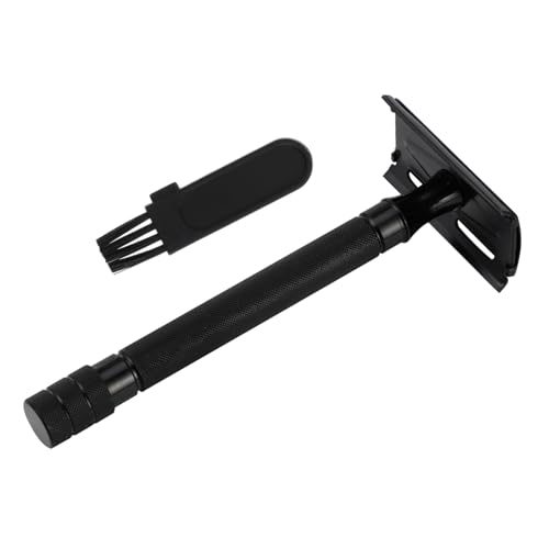 TOVINANNA Double Razor Safety Razor Manual Shaver Beard Trimmer Shaving Tool Brush