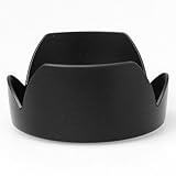  Maxsimafoto - EW-63C Compatible Lens Hood for Canon EF-S 18-55mm STM Lenses 100D SL1 550D 600D 650D 700D.