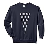Abidjan Inverted Triangle Word Art - Ivory Coast Souvenir Comfort Colors Adult...