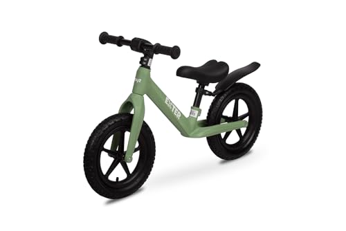 TOYZ Exter - Laufrad ab 3 Jahre - Lauflernrad - f&uuml;r Kinder 3-6 Jahre - Kinderfahrrad - Leicht, mit H&ouml;henverstellbarem Sattel und Schutzblech - f&uuml;r M&auml;dchen & Junge - Gr&uuml;n