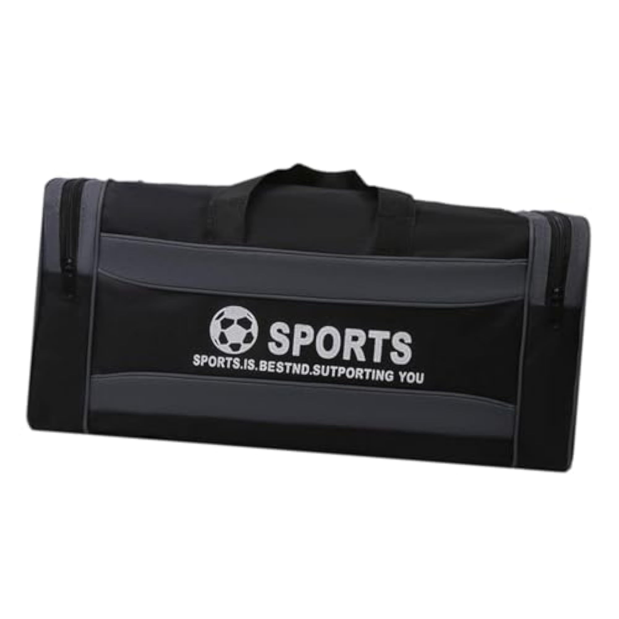 Foldable Dark Gray Travel Duffle Gym Bag