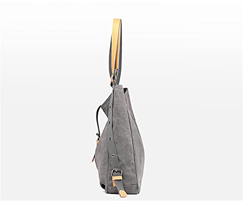 Sac à main en toile pour femme fourretout noir souple et résistant
