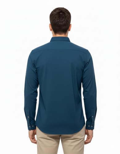 Image of Arvest Men?s Cotton Regular Fit Full Sleeve Shirt Combo Soft Breathable Fabric with Button-Down Collar and Chest Pocket Suitable for Office and Outfits