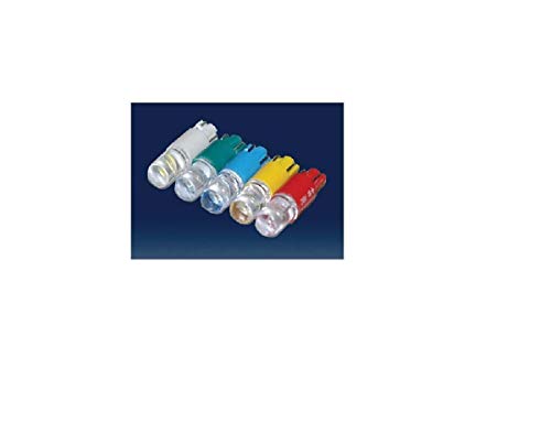 Dialight 586-1A06-105F Lamp; LED; T-1 3/4; Wedge(T5); White; Clear; 28VDC; 16mA; 460mcd; 100K Hrs; Polarized