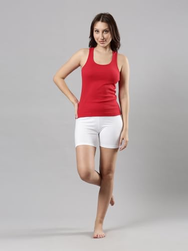 Image of Femmora Body Hugging Waist Length Camisole, Solid, Soft and Comfortable Cotton Fabric with Racer Back, for Women,Pack of 1