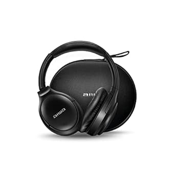 Fone de Ouvido Headphone AIWA Bluetooth, ANC - Cancelamento de ruído, dobrável - AWS-HP-01-B