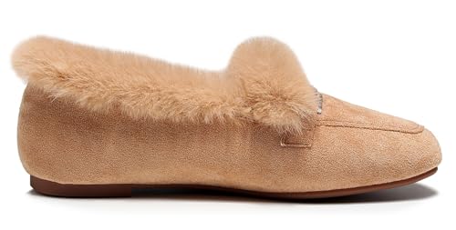 Image of VenusCelia Women's Cozy Furry Flat Shoe
