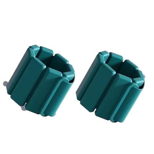 Pesas Para Tobillos 1 par de pulseras de pesas for muñecas y tobillos, ajustables, for hombres y mujeres, for entrenamiento en gimnasio, correr y yoga.(Green,1pair-2pc-450g)