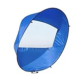 Voile À Vent De Canoë – Aile De Configuration Extérieure Rapide, Pliable De 108 Cm De Diamètre, Écoute Directionnelle Cinétique Nautique, Équipement À Pagaie Léger en Polymère | Parachute Ascensio