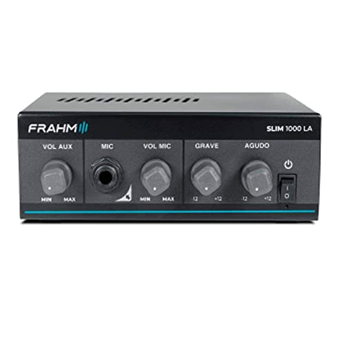 Amplificador SLIM 1000 LA G5 40W RMS Bivolt Automático Som Ambiente Mono Classe AB Frahm - 32102
