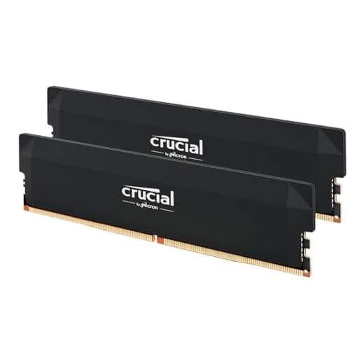 Crucial Pro DDR5 RAM 64GB Kit (2x32GB) 6400MHz CL40, Overclocking Gaming, Intel XMP 3.0 / AMD EXPO, PC Computer Arbeitsspeicher, Schwarz - CP2K32G64C40U5B