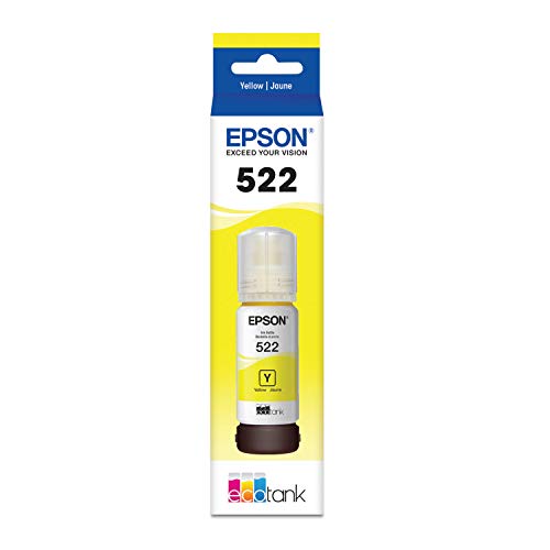 Image of Epson EcoTank ET-15000 Wireless Color All-in-One Supertank Printer with Scanner & 522 EcoTank Ink Ultra-high Capacity Bottle Yellow