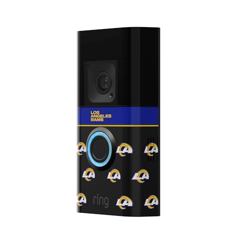 Image of All-New Limited Edition, Official NFL Faceplate for Ring Doorbells - Video Doorbell 3, Video Doorbell 3 Plus, Video Doorbell 4, Battery Doorbell Plus, and Battery Doorbell Pro | Los Angeles Rams