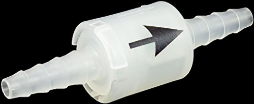 Rückschlagventil für 6 bis 8mm Innendurchmesser Schläuche zum Anschluss an Kondenstrockner und Waschmaschine bedruckt