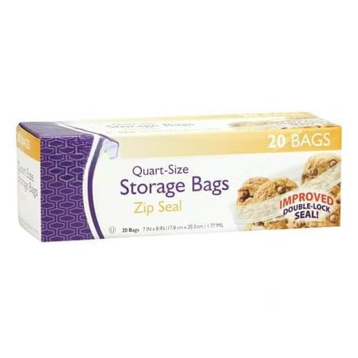 Resealable Clear Zip Seal Storage Bags