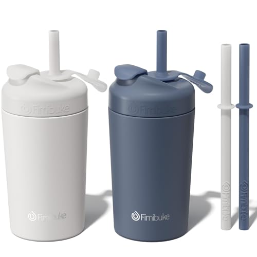 Fimibuke Kids & Toddler Cups, 10 OZ Spill Proof...