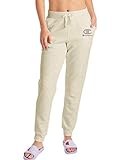 Champion Women's Powerblend Joggers, Graphic, Oatmeal Heather-586180, Medium