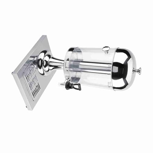 Ymiko Water Dispenser With Tap, 8L Drink Dispenser Empty Beverage Cold Water for Juice Homemade Tea Drinks (Single head silver)