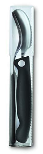 Victorinox Conjunto suíço clássico de faca, garfo e colher preto 3 peças