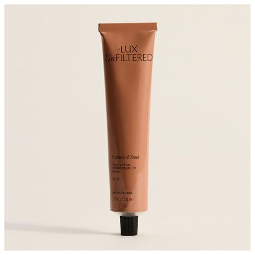 + Lux Unfiltered N°24 Fountain of Youth Age Defying Hand Cream for Women & Men - Moisturizing Hand Cream for Dry Cracked Hands - Lightweight & Fast-Absorbing - Vegan & Cruelty Free - Ylang Ylang