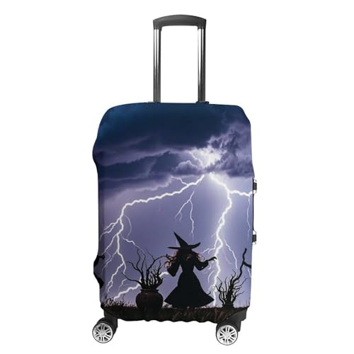 Carry on Luggage Cover Witch Prayed Suitcase Covers for Luggages Tsa Approved Travel Luggage Sleeve Protector Elastic Suitcase Protector Anti-Scratch Washable Fits 19-30 Inch Case -M