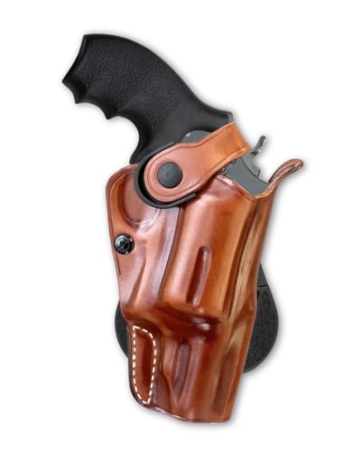 Masc OWB Leather Paddle Revolver Holster Retention Strap,