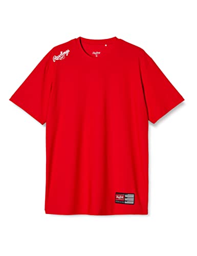 ローリングス(Rawlings) 野球用 ジュニア用 <超伸>プレーヤーTシャツ AST10F01T レッド/ホワイト サイズ 140 チーム対応