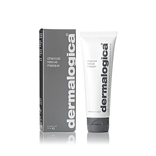 Dermalogica Charcoal Rescue Masque (2.5 Fl Oz) Face Mask with Tea Tree Oil and Witch Hazel - Brightens and Detoxifies for Visibly Revitalized Skin