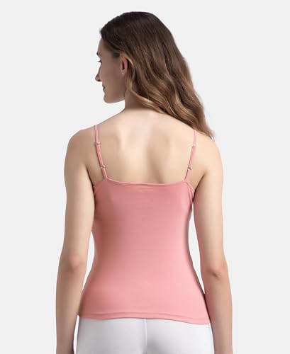 Image of Jockey 1487 Women Super Combed Cotton Rib Camisole with Adjustable Straps and StayFresh Treatment (Pack of 2)