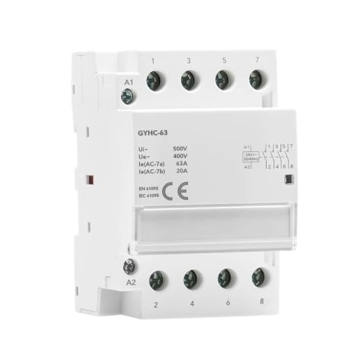Contacteur modulaire 4P 63A pour l'automatisation du chauffage et de la maison connectée