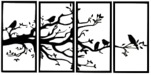 Charvi Enterprises 4 SET of tree Beautiful ART