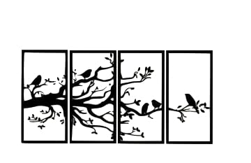 Charvi Enterprises 4 SET of tree Beautiful ART