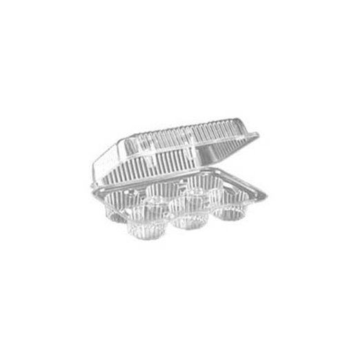Inline 6 Counts Muffin or Cupcake Containers 5 OZ Each Cell Heavy Duty 300 CT