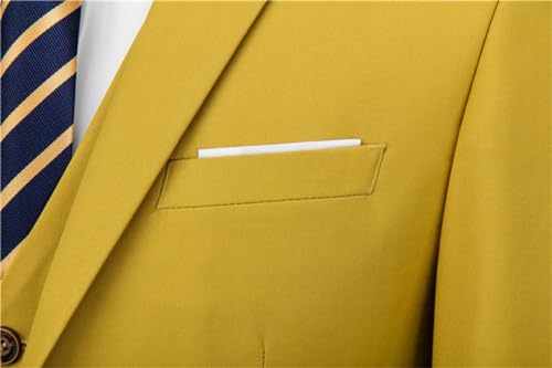 Generic Men's Candy Color Blazers Business Slim Fit Suit Jacket Formal Office Social Suit Jacket2