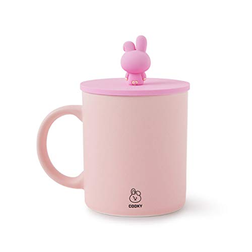 BTS BT21 韓国食器　4点セット COOKY BT21 COOKY Character Cute Ceramic Travel Coffee Mug Tea Cup