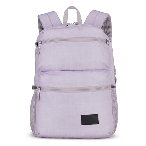 Image of High Sierra Everclass Backpack - Travel or Work Laptop Bookbag with 360 Reflectivity, Dual Water Bottle Pockets & Fits Laptops Up To 15.6 inch, One Size, Hushed Orchid Heather