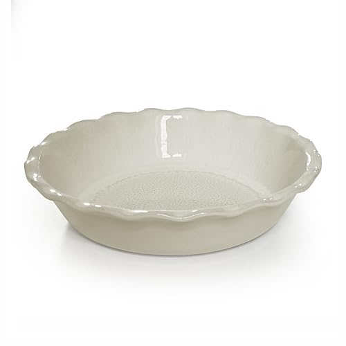 Emile Henry Made in France - Plato para tarta de 175 aniversario, edición limitada, color perla/gris pardo